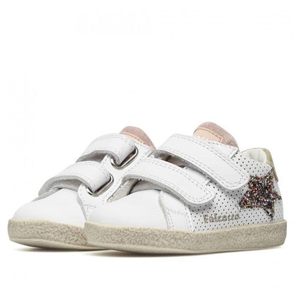 FALCOTTO 0012016752-11-1N03 WHITE-PLATINUM Sneakers Bambina 