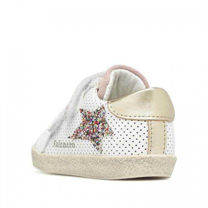 FALCOTTO 0012016752-11-1N03 WHITE-PLATINUM Sneakers Bambina 