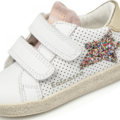 FALCOTTO 0012016752-11-1N03 WHITE-PLATINUM Sneakers Bambina 