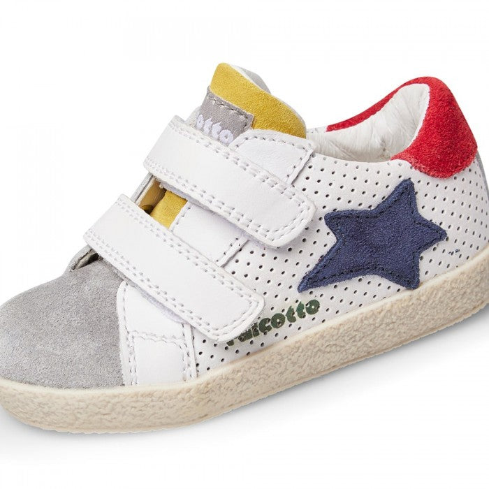 FALCOTTO 0012016752-19-1B29 WHITE-RED PLUS Sneakers Bambino 