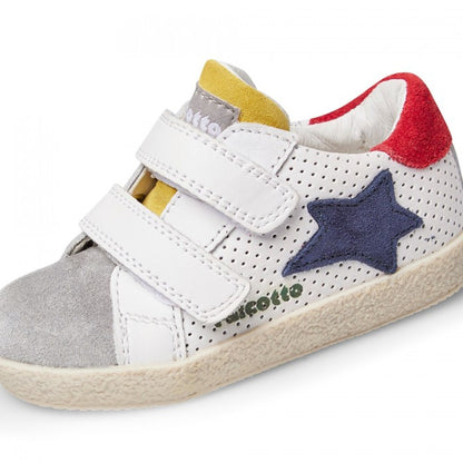 FALCOTTO 0012016752-19-1B29 WHITE-RED PLUS Sneakers Bambino 