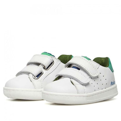 FALCOTTO 0012017749-01-1N05 WHITE-GREEN-AZURE Sneakers Bambino 