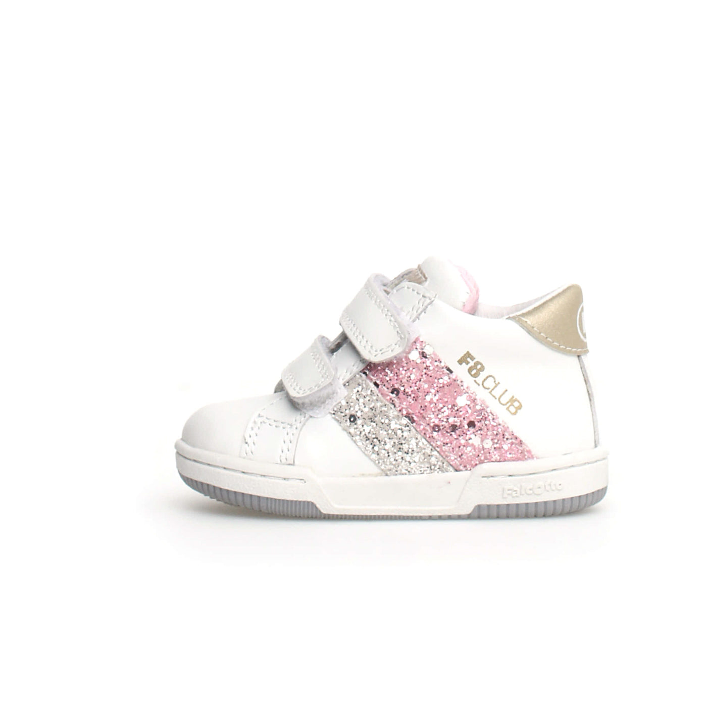 FALCOTTO 0012018219-01-1N04 WHITE-PINK-PLATINUM Sneakers Bambina 