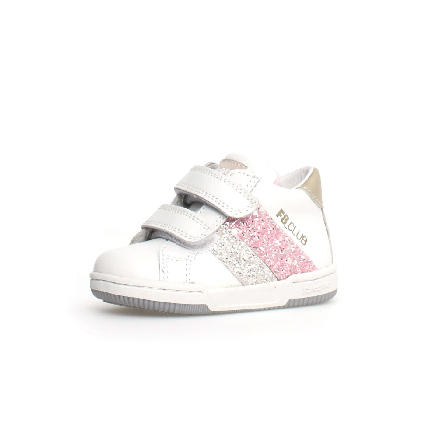 FALCOTTO 0012018219-01-1N04 WHITE-PINK-PLATINUM Sneakers Bambina 