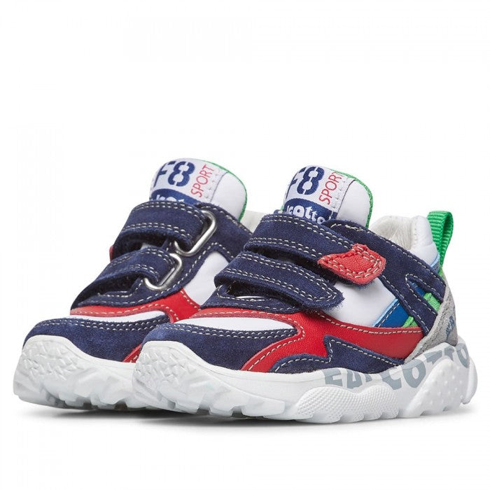 FALCOTTO 0012018224-01-1C49 NAVY-WHITE-RED Sneakers Bambino 