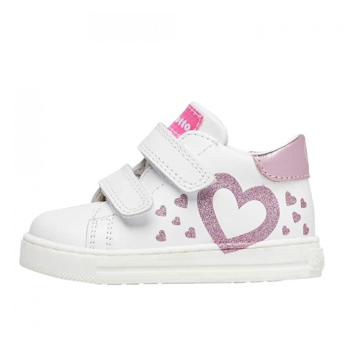 FALCOTTO 0012018366-01-1N04 WHITE-PINK Sneakers Bambina 