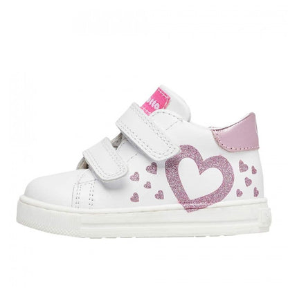 FALCOTTO 0012018366-01-1N04 WHITE-PINK Sneakers Bambina 