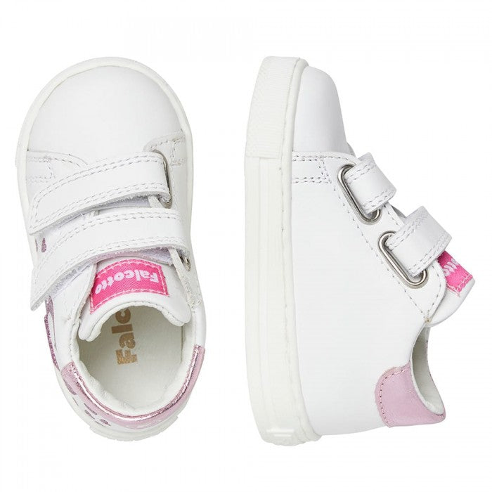 FALCOTTO 0012018366-01-1N04 WHITE-PINK Sneakers Bambina 