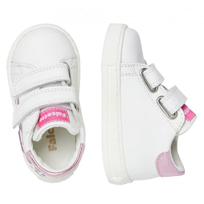 FALCOTTO 0012018366-01-1N04 WHITE-PINK Sneakers Bambina 