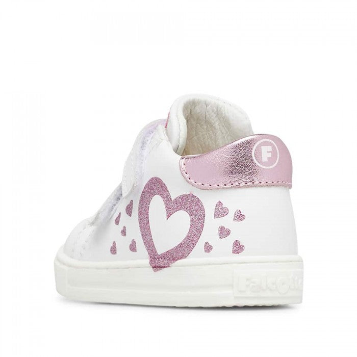 FALCOTTO 0012018366-01-1N04 WHITE-PINK Sneakers Bambina 