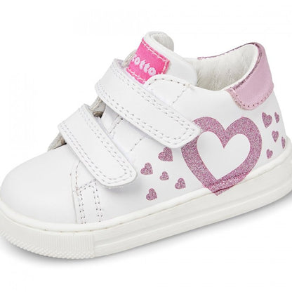 FALCOTTO 0012018366-01-1N04 WHITE-PINK Sneakers Bambina 