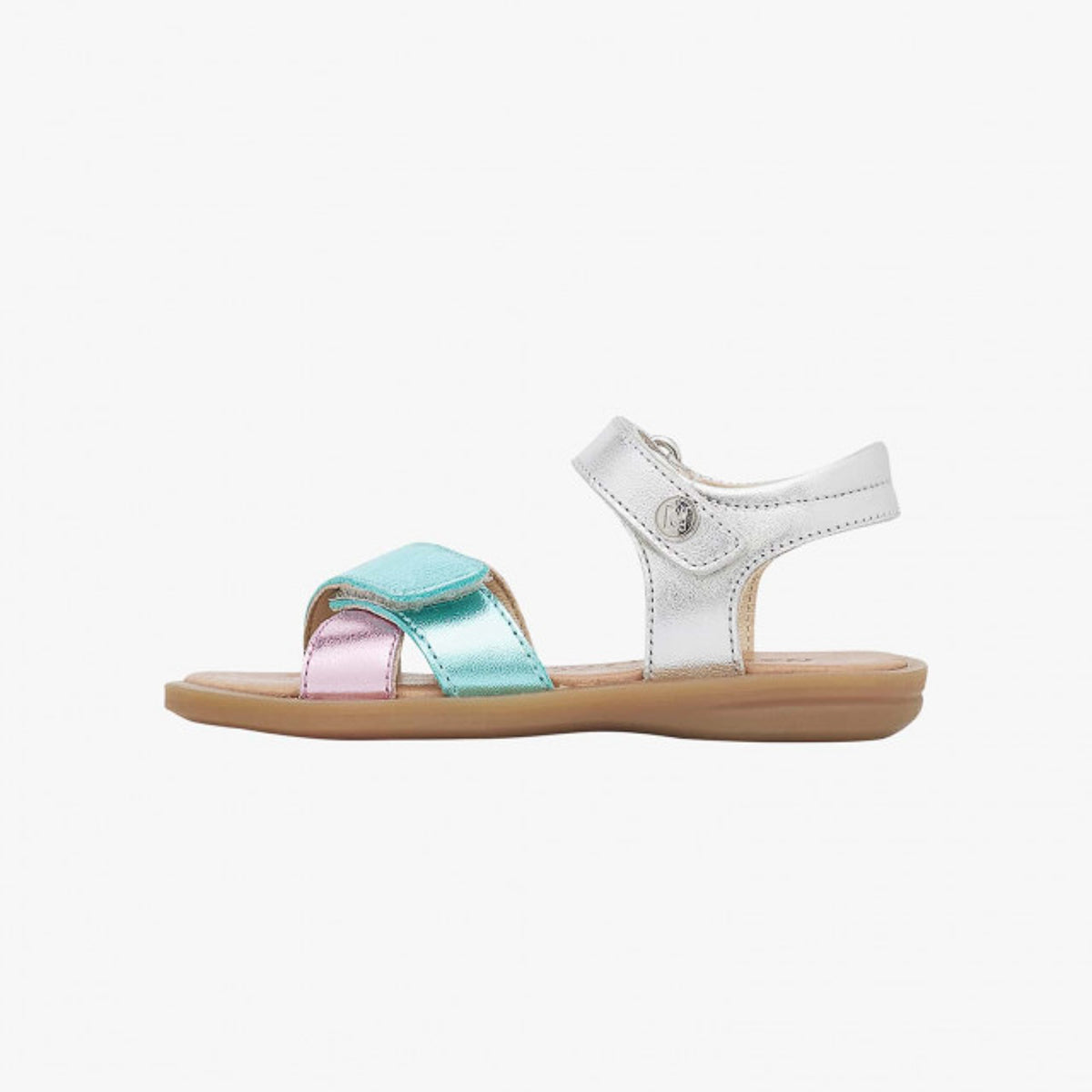 NATURINO 0010503203-01-1Q19 SILVER PINK Sandali Bambina 