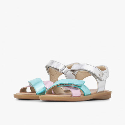 NATURINO 0010503203-01-1Q19 SILVER PINK Sandali Bambina 