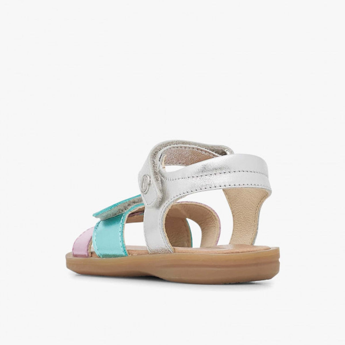NATURINO 0010503203-01-1Q19 SILVER PINK Sandali Bambina 