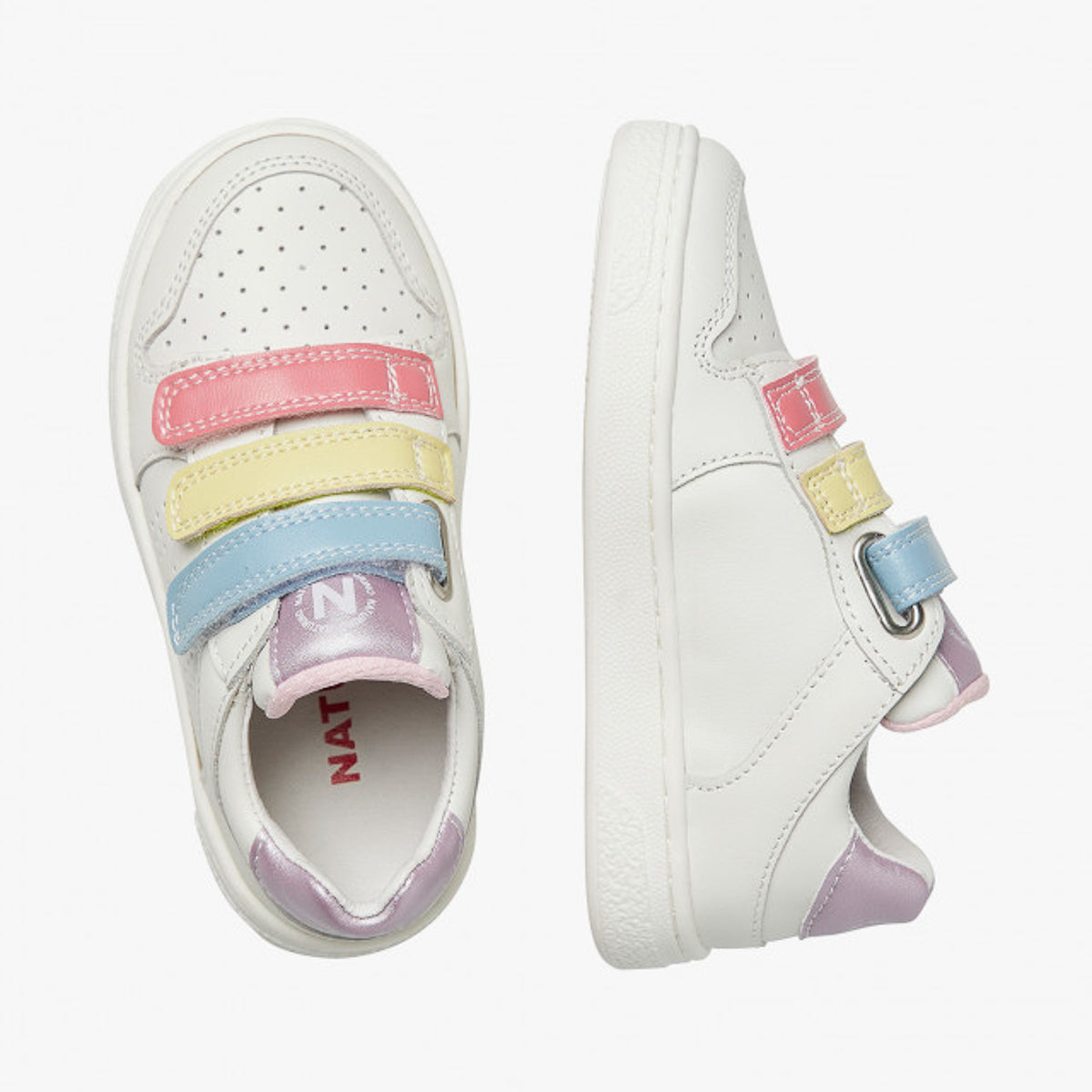 NATURINO 0012017497-04-1N81 WHITE CANDY PAGLIA Sneakers Bambina 