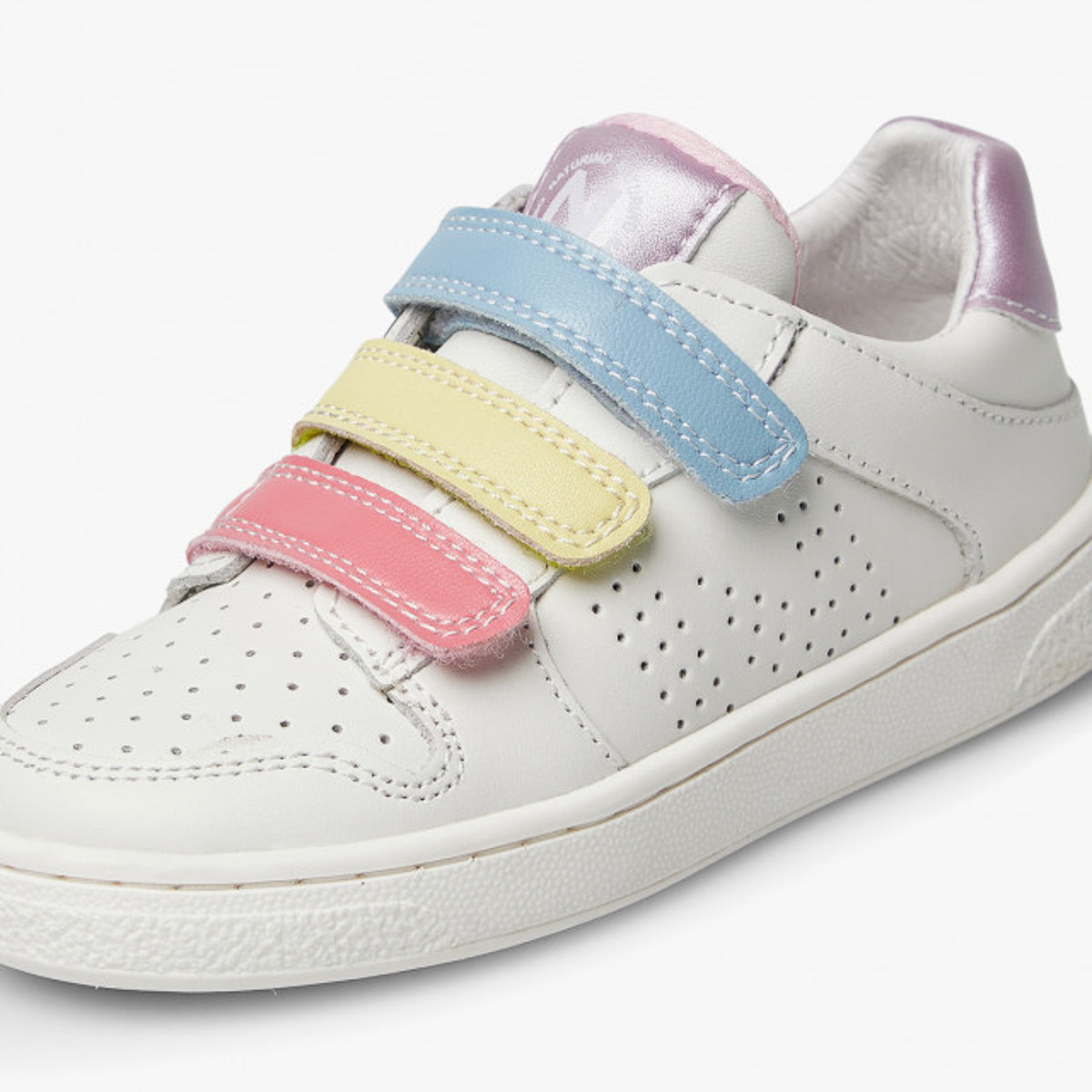 NATURINO 0012017497-04-1N81 WHITE CANDY PAGLIA Sneakers Bambina 