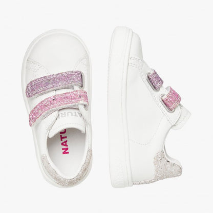 NATURINO 0012017507-07-1N11 WHITE FUCHSAI PLATINUM Sneakers Bambina 
