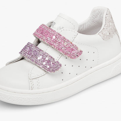 NATURINO 0012017507-07-1N11 WHITE FUCHSAI PLATINUM Sneakers Bambina 