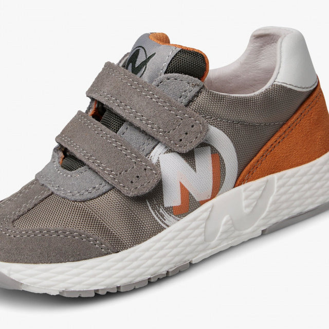 NATURINO 0012018225-13-2B21 GREY-MILITARE-ORANGE Sneakers Bambino 