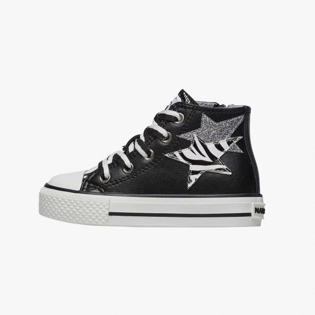 NATURINO 0012018582-01-0A01 BLACK Sneakers Bambina 