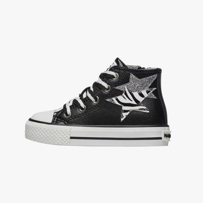 NATURINO 0012018582-01-0A01 BLACK Sneakers Bambina 