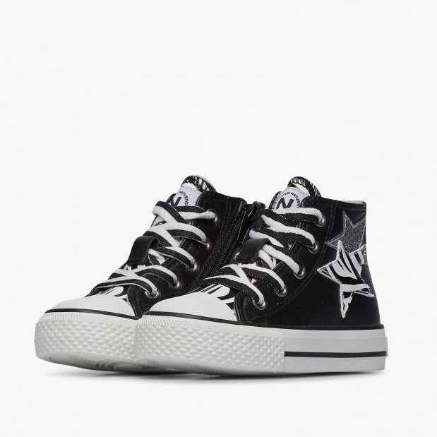 NATURINO 0012018582-01-0A01 BLACK Sneakers Bambina 