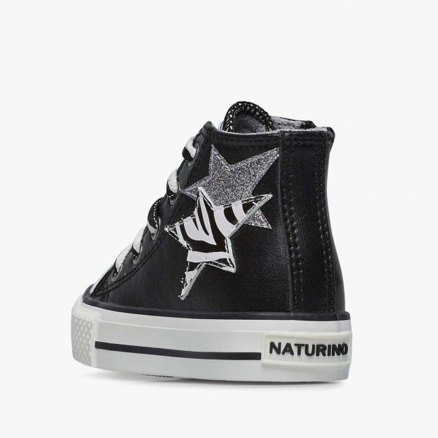 NATURINO 0012018582-01-0A01 BLACK Sneakers Bambina 