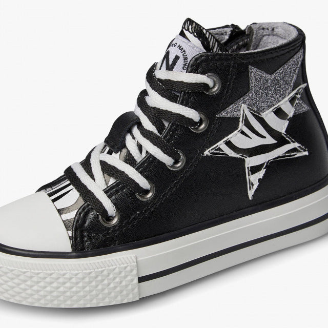 NATURINO 0012018582-01-0A01 BLACK Sneakers Bambina 