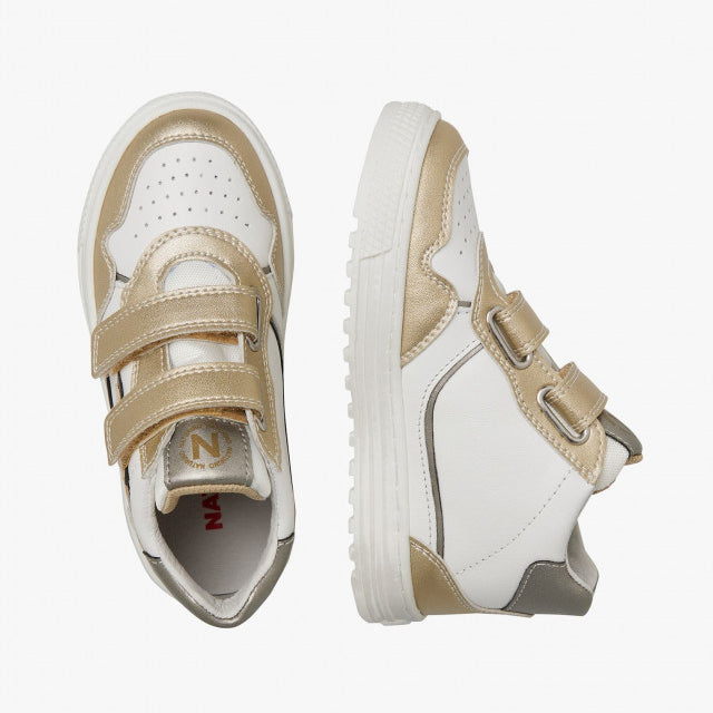 NATURINO 0012018618-07-1Q17 PLATINUM-WHITE Sneakers Bambina 