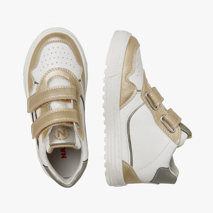 NATURINO 0012018618-07-1Q17 PLATINUM-WHITE Sneakers Bambina 
