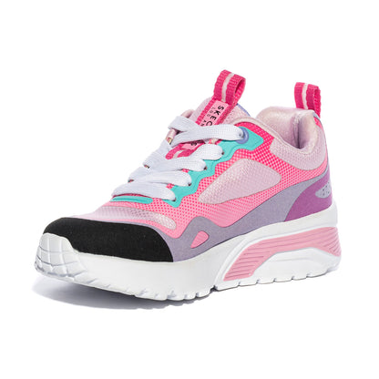 Sneakers Skechers Uno lite Color Pops Rosa Bianche