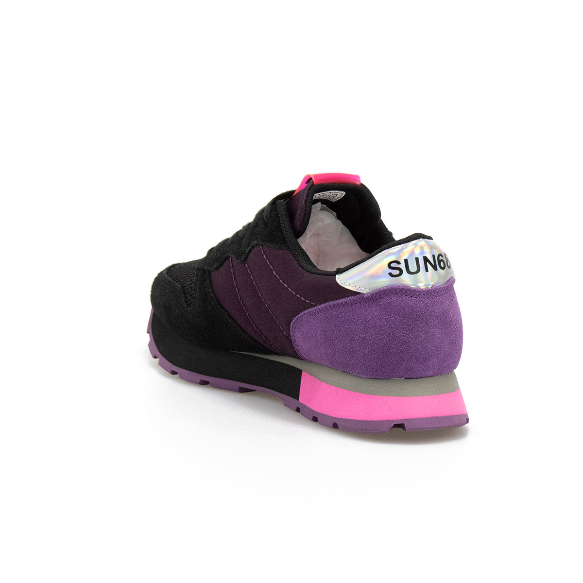 Sneakers Sun68 Nero E Fuxia