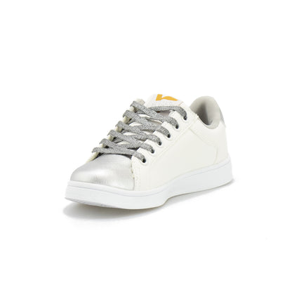 Sneakers Valleverde Bambina Bianca e Argento