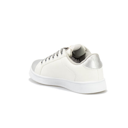 Sneakers Valleverde Bambina Bianca e Argento