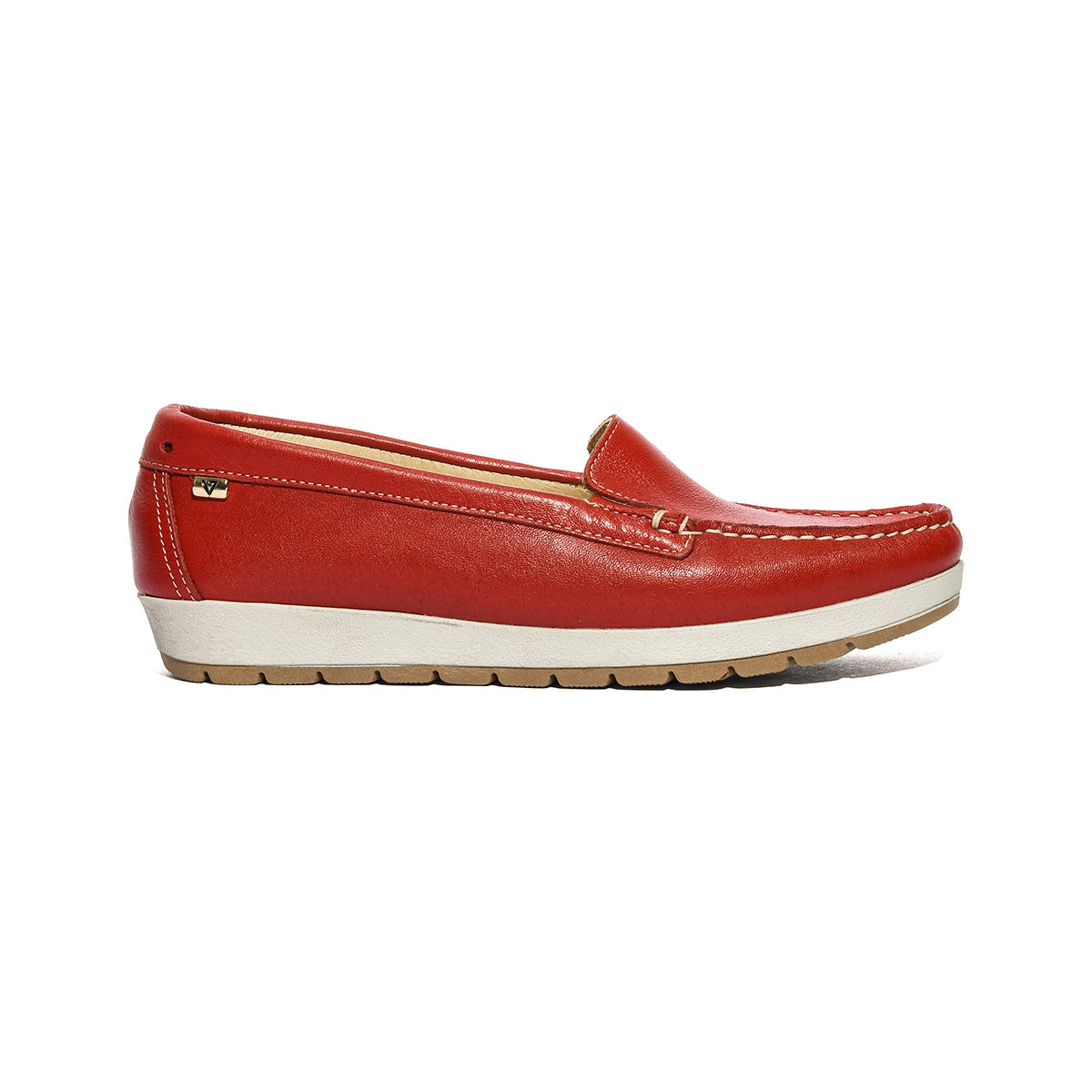 VALLEVERDE 11102 ROSSO Mocassini Donna 