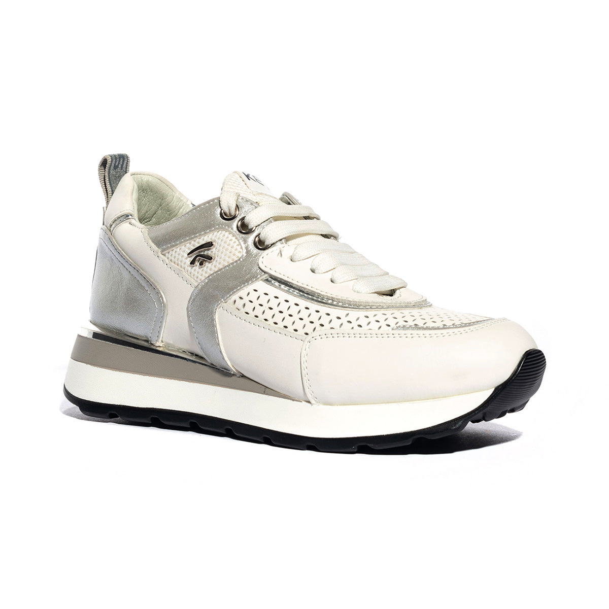 KEYS K6200 WHITE SILVER Sneakers Donna 
