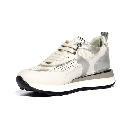 KEYS K6200 WHITE SILVER Sneakers Donna 