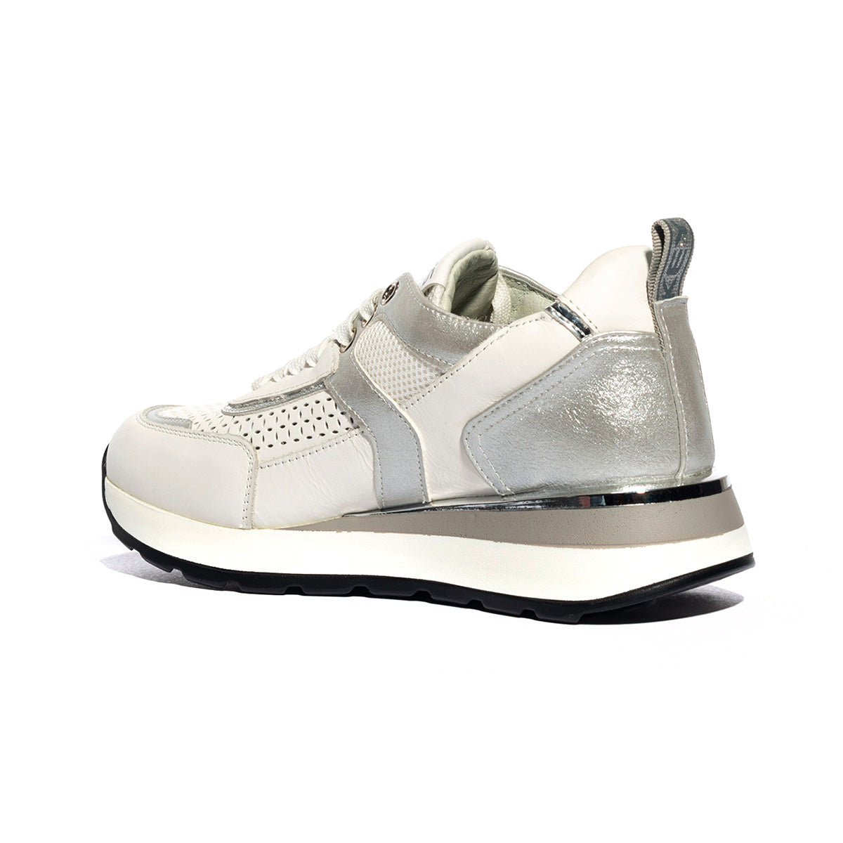KEYS K6200 WHITE SILVER Sneakers Donna 