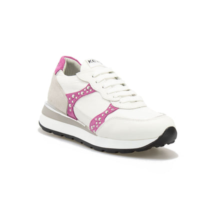 Sneakers Keys K6201 Bianche Rosa