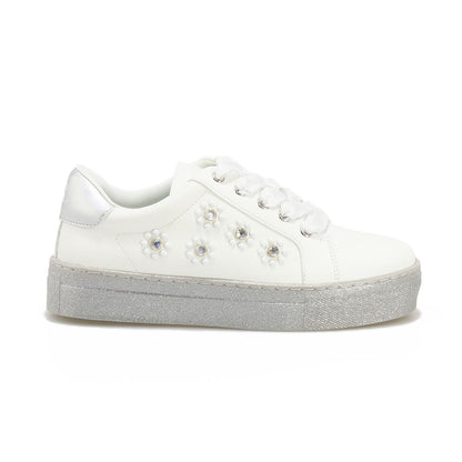 LIUJO 4A2487EX014S10S8 SILVER WHITE Sneakers Bambina 