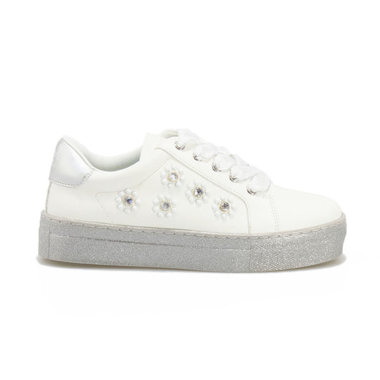 LIUJO 4A2487EX014S10S8 SILVER WHITE Sneakers Bambina 
