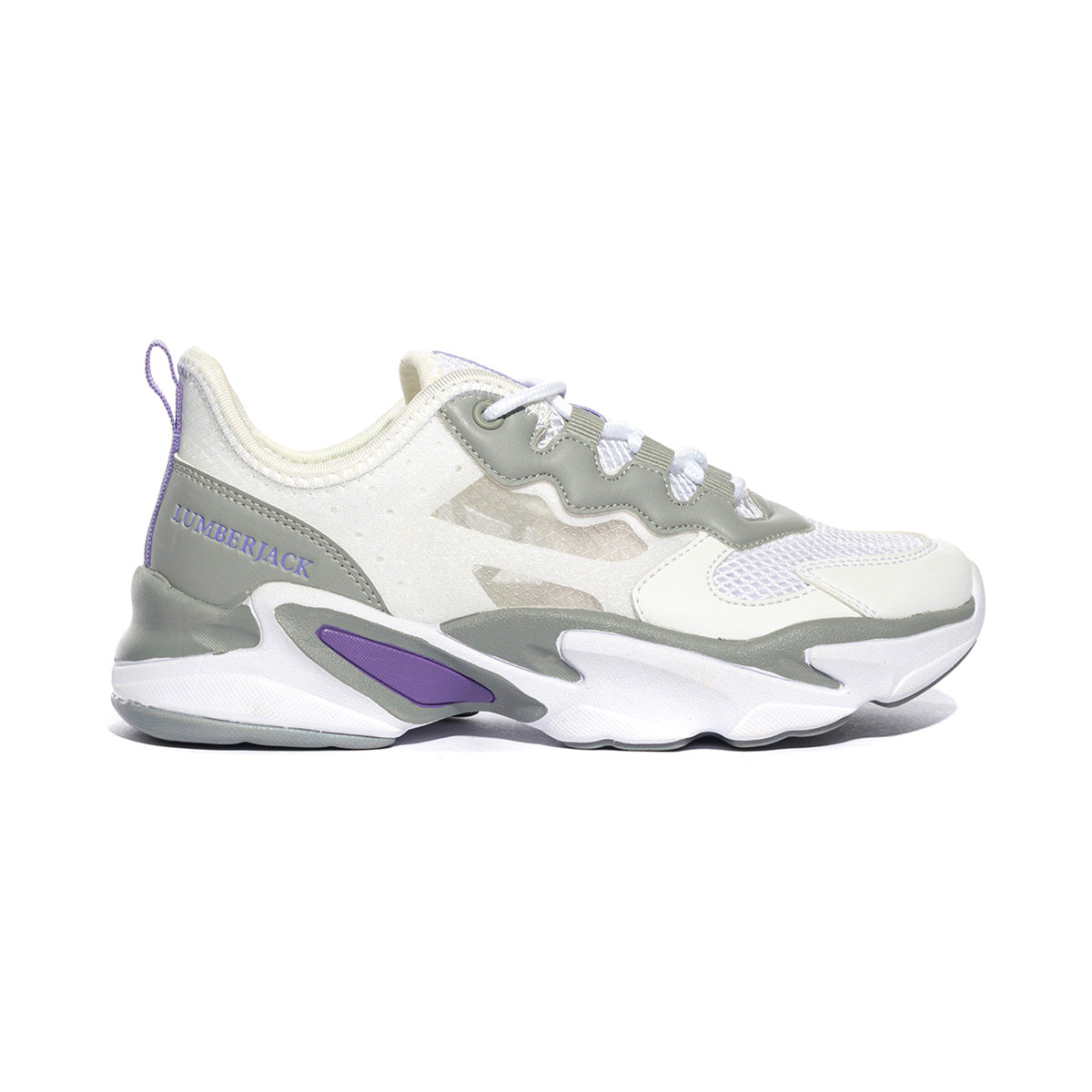 LUMBERJACK SW97111-002 WHITE GREY Sneakers Donna 