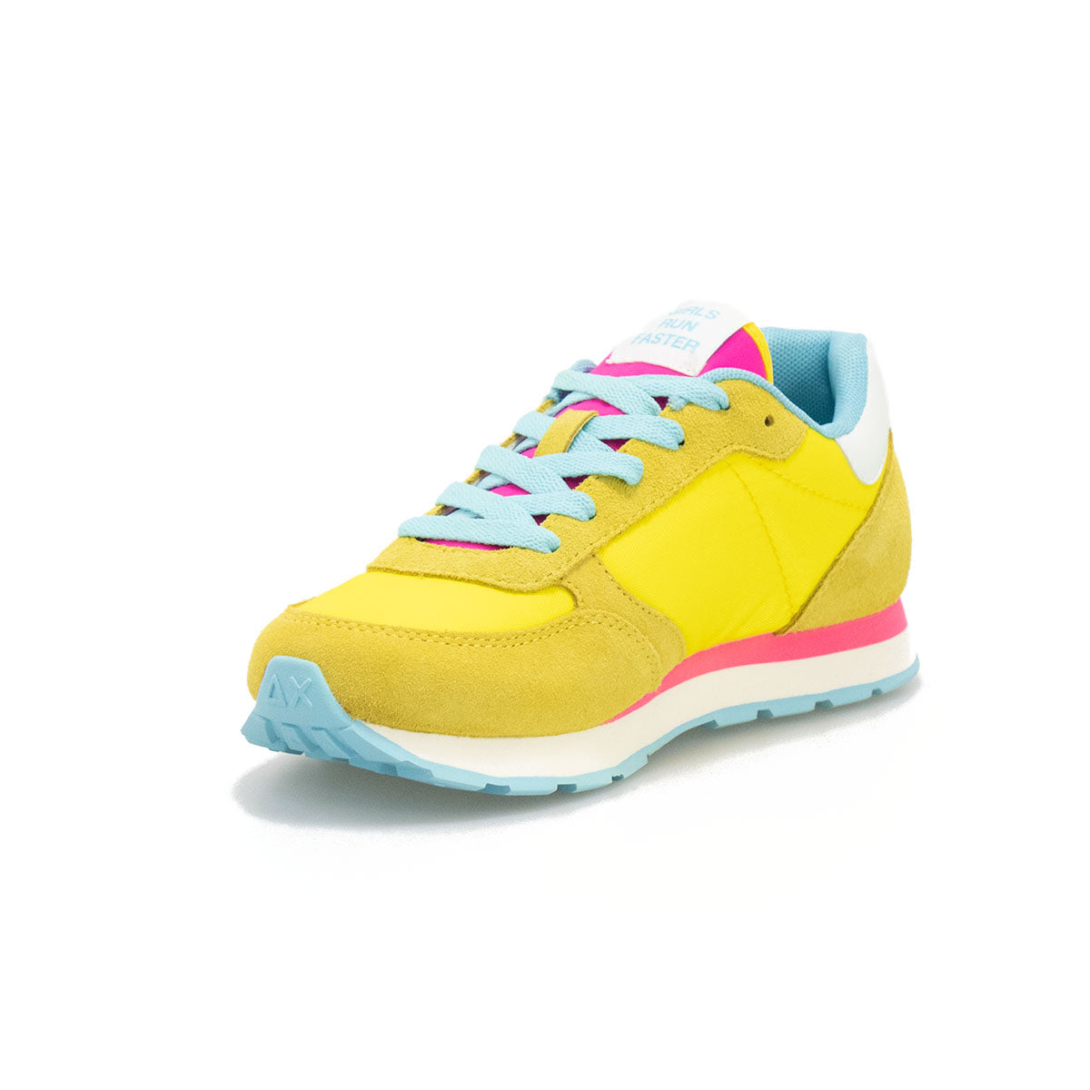 Sneakers Sun 68 Girl'S Ally Solid Nylon Gialle Nere