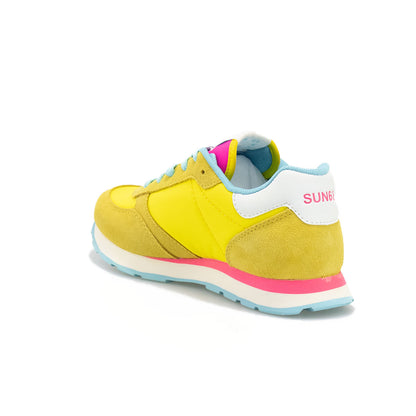 Sneakers Sun 68 Girl'S Ally Solid Nylon Gialle Nere