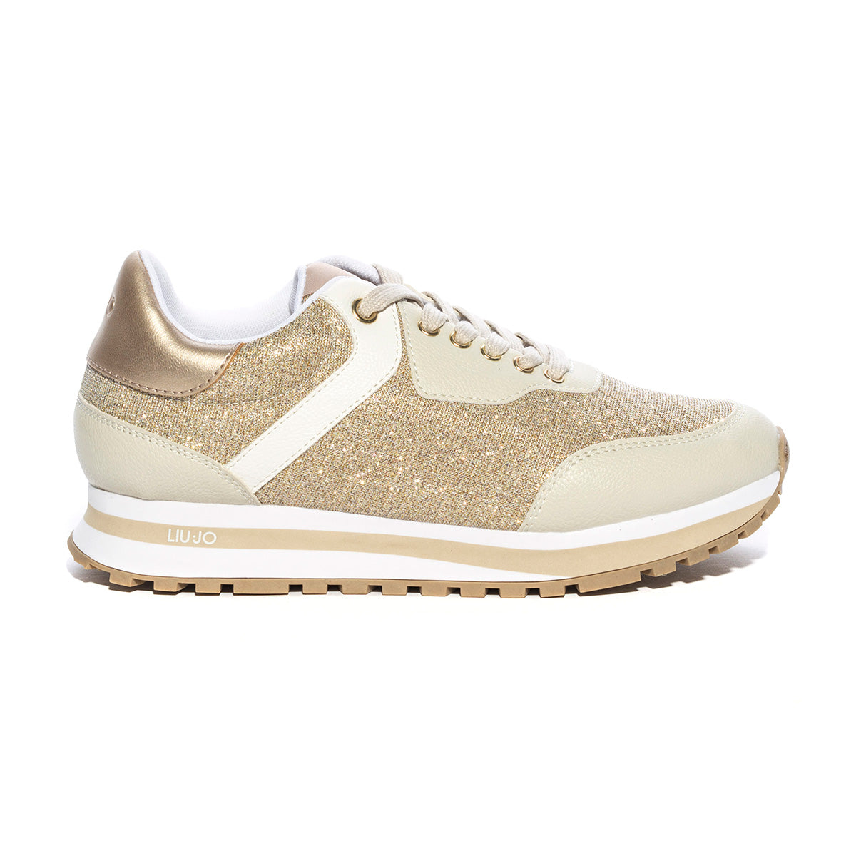 LIUJO 4A3723EX049S1400 LUREX META MILK Sneakers Donna 