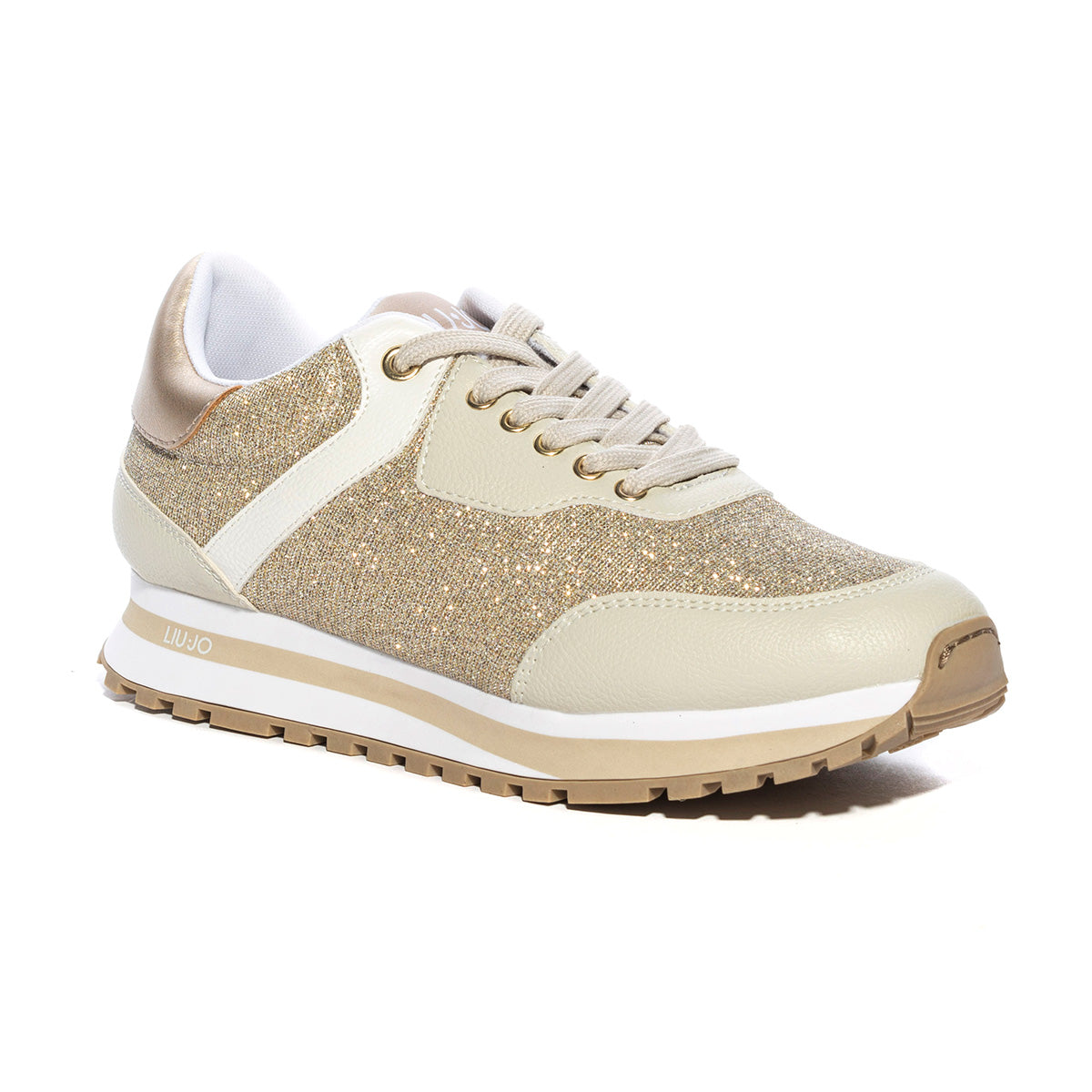 LIUJO 4A3723EX049S1400 LUREX META MILK Sneakers Donna 
