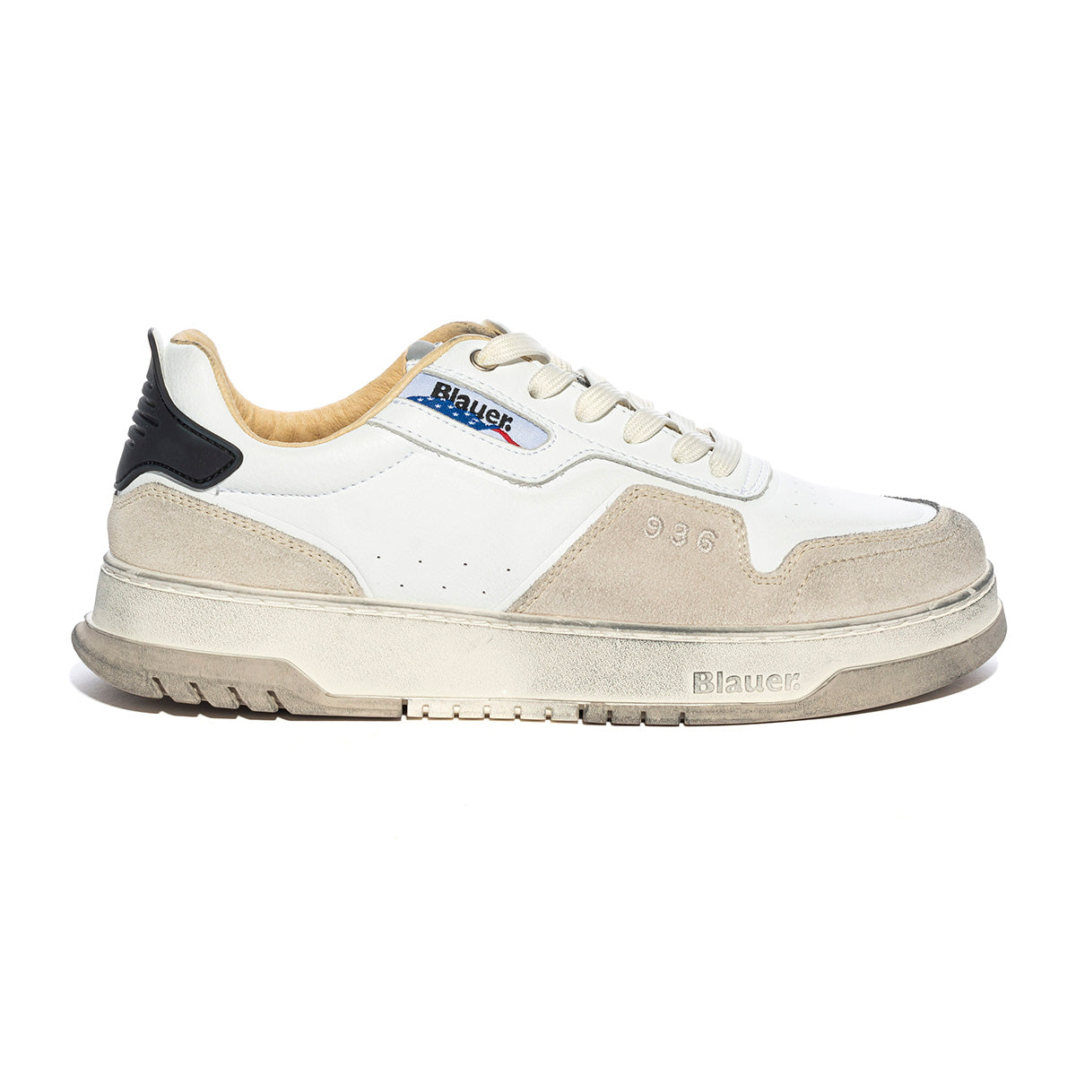 BLAUER S3HARPER07 WHITE BLACK Sneakers Uomo 