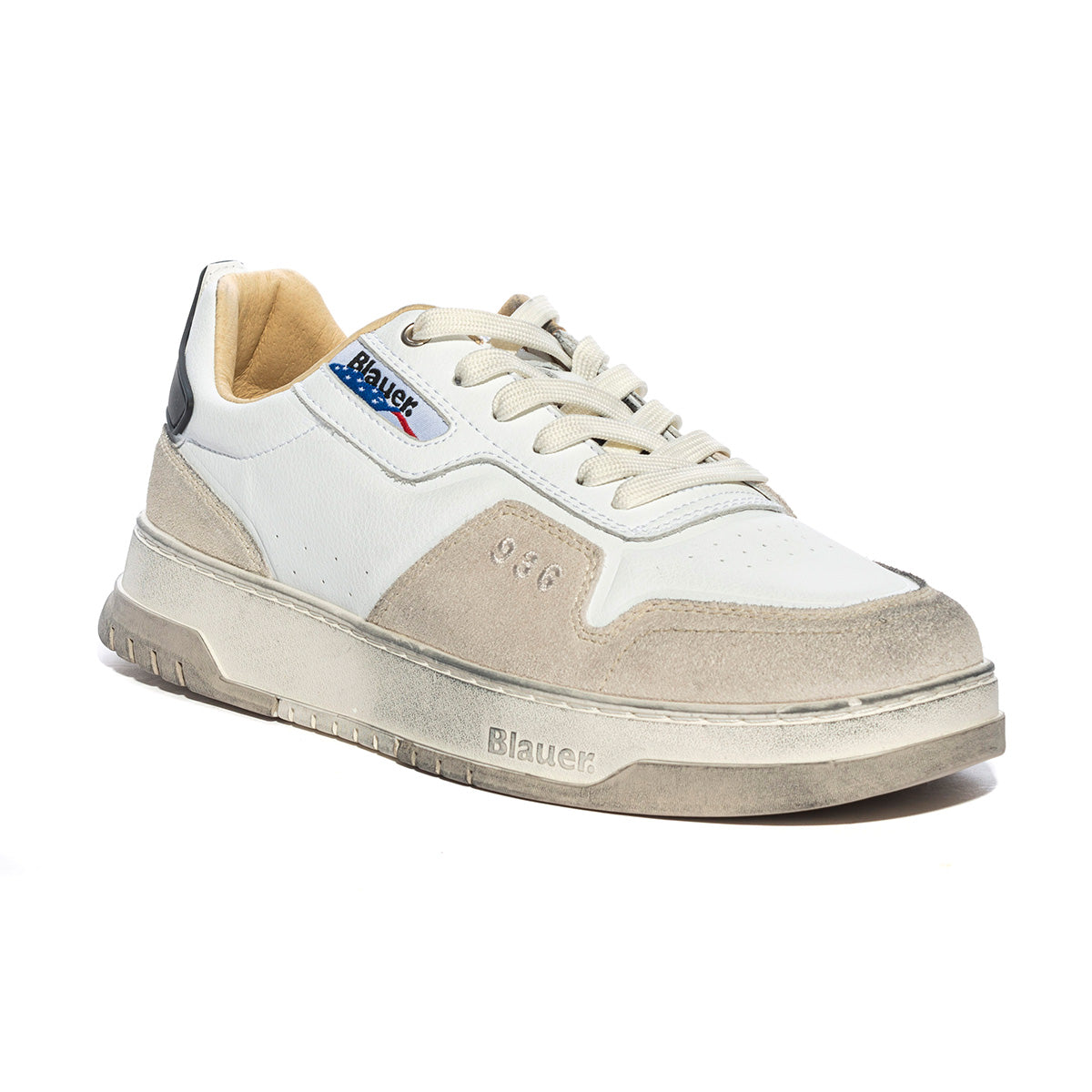 BLAUER S3HARPER07 WHITE BLACK Sneakers Uomo 