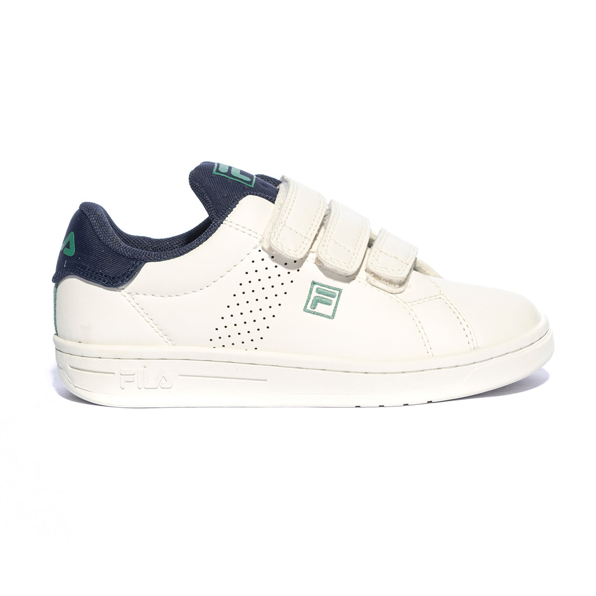 Sneakers Fila Crosscourt 2 Nt Velcro Kids Bianche Blu