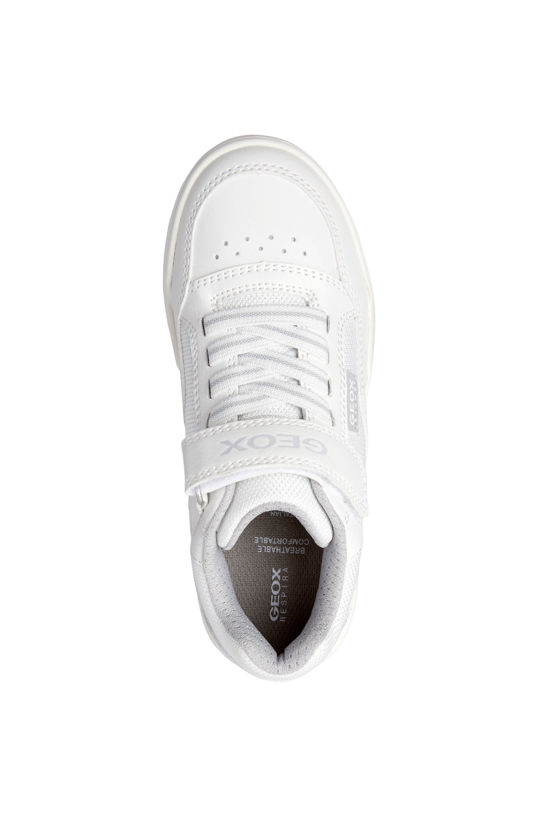 GEOX J167RB WHITE LT GREY C1236 Sneakers Bambino 